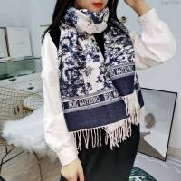 Dior圍巾 最新專櫃主打款 叢林系列羊絨圍巾 迪奧女羊絨披肩毯  llwj7062