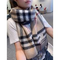 Burberry外貿出口尾單羊羔絨格紋雙面圍巾 巴寶莉2021經典巴格雙面圍巾  mmj1089