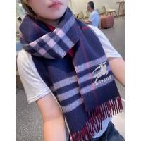 Burberry外貿出口尾單羊羔絨格紋雙面圍巾 巴寶莉2021經典巴格雙面圍巾  mmj1090