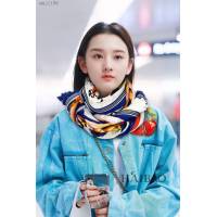 Louis Vuitton女士圍巾 路易威登2021新款頂級羊絨圍巾披肩 LV箱包花卉長巾  mmj1106