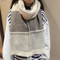 CHANEL爆款女士羊絨圍巾 香奈兒2021專櫃新款雙面披肩圍巾  mmj1183