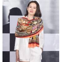 Louis Vuitton女士圍巾 路易威登2021新款頂級羊絨圍巾披肩 LV雙面戒指絨長巾  mmj1221