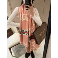 Gucci經典羊絨長巾 古馳女士披肩圍巾 古琦仿羊絨字母提花圍巾  mmj1253