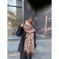 FENDI男女同款雙面提花圍巾 芬迪2021最新款老花系列圍巾  mmj1287