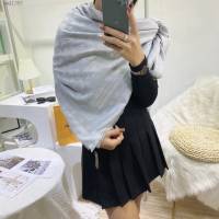 Louis Vuitton圍巾 路易威登真絲羊毛女士圍巾 LV2021最新限量幻彩披肩  mmj1363