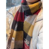 Burberry秋冬單品情侶款羊絨圍巾 巴寶莉2021新款格子圍巾  mmj1410