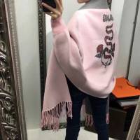 Gucci經典羊絨圍巾 古馳羊毛進口包芯紗女士披肩 古琦冬季新款披肩  mmj1445