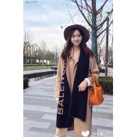 balenciaga經典字母雙面羊絨圍巾 巴黎世家秋冬保暖圍巾披肩  mmj1498