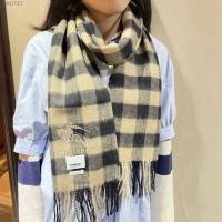 Burberry男女款大格羊絨圍巾 巴寶莉2021新款羊絨圍巾  mmj1521