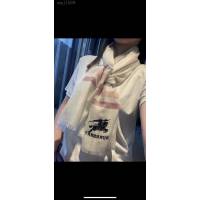 Burberry新品經典巴格羊絨圍巾 巴寶莉2021新款小格紋女士圍巾  mmj1589