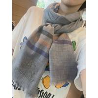 Burberry新品經典巴格羊絨圍巾 巴寶莉2021新款小格紋女士圍巾  mmj1591