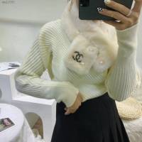 CHANEL纖維毛皮草超級保暖圍巾圍脖 香奈兒2021秋冬百搭圍脖  mmj1680