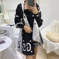 Gucci經典百搭款羊絨長巾披肩 古馳女款羊絨混紡圍巾  mmj1704
