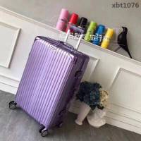 RIMOWA日默瓦 經典款拉杆箱 pc配鋁鎂合金邊框 代工廠生產 靜音萬向輪 無極拉杆拉箱  xbt1076