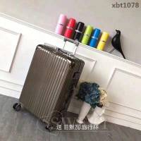 RIMOWA日默瓦 經典款拉杆箱 pc配鋁鎂合金邊框 代工廠生產 靜音萬向輪 無極拉杆拉箱  xbt1078