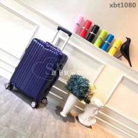 RIMOWA日默瓦 經典款拉杆箱 pc配鋁鎂合金邊框 代工廠生產 靜音萬向輪 無極拉杆拉箱  xbt1080