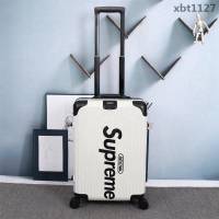 潮牌Suprmem聯名rimowa日默瓦 專櫃雙排萬向靜音飛機輪 航空7系鋁合金 拉箱/拉杆箱  xbt1127