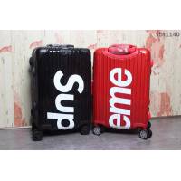 潮牌Suprmem聯名rimowa日默瓦 專櫃雙排萬向靜音飛機輪 航空7系鋁合金 拉箱/拉杆箱 20寸登機箱  xbt1140