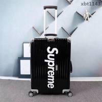 潮牌Suprmem聯名rimowa日默瓦 專櫃雙排萬向靜音飛機輪 航空7系鋁合金 拉箱/拉杆箱 20寸登機箱  xbt1143