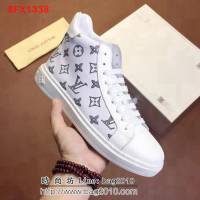路易威登LV 頂級代購 絲綢牛皮面高幫休閒鞋 8FX1338