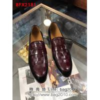 路易威登LV 正品代購 原版牛皮男士皮鞋 8FX2181