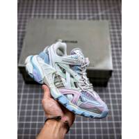 Balenciaga經典款男女鞋 巴黎世家頂級版本新配色Track4.0老爹鞋 Balenciaga情侶款老爹鞋  hdbl1086