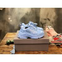 Balenciaga經典款男女鞋 巴黎世家頂級版本Triple S透氣3M反光姥爹復古運動鞋 Balenciaga情侶款老爹鞋  hdbl1169
