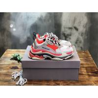 Balenciaga經典款男女鞋 巴黎世家頂級版本Triple S透氣3M反光姥爹復古運動鞋 Balenciaga情侶款老爹鞋  hdbl1170