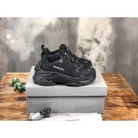 Balenciaga經典款男女鞋 巴黎世家頂級版本Triple S透氣3M反光姥爹復古運動鞋 Balenciaga情侶款老爹鞋  hdbl1176