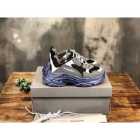 Balenciaga經典款男女鞋 巴黎世家頂級版本Triple S透氣3M反光姥爹復古運動鞋 Balenciaga情侶款老爹鞋  hdbl1177