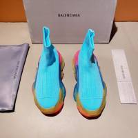 Balenciaga經典款男女鞋 巴黎世家頂級版本Triple-s高幫襪子鞋 巴黎世家復古做舊慢跑鞋 Balenciaga情侶款老爹鞋  hdbl1182