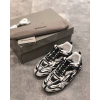 Balenciaga經典款男女鞋 巴黎世家頂級版本Drive鏤空老爹黑白賽車鞋 Balenciaga情侶款老爹鞋  hdbl1185
