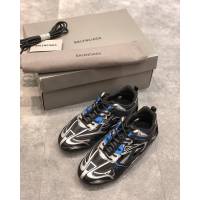 Balenciaga經典款男女鞋 巴黎世家頂級版本Drive鏤空老爹黑藍賽車鞋 Balenciaga情侶款老爹鞋  hdbl1186
