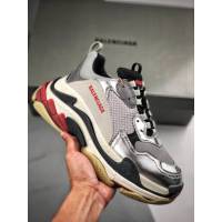 Balenciaga經典款男女鞋 巴黎世家頂級版本Triple S大底LOGO老爹鞋 Balenciaga情侶款老爹鞋  hdbl1221