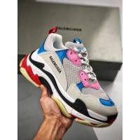 Balenciaga經典款男女鞋 巴黎世家頂級版本Triple-S 17老爹鞋 Balenciaga情侶款老爹鞋  hdbl1226