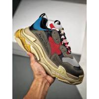Balenciaga經典款男女鞋 巴黎世家頂級版本Triple-S 17老爹鞋 Balenciaga情侶款老爹鞋  hdbl1229