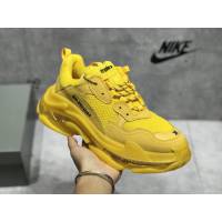 Balenciaga經典款男女鞋 巴黎世家頂級版本Triple S厚底氣墊大底LOGO老爹鞋 Balenciaga情侶款老爹鞋  hdbl1256