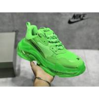 Balenciaga經典款男女鞋 巴黎世家頂級版本Triple S厚底氣墊大底LOGO老爹鞋 Balenciaga情侶款老爹鞋  hdbl1258