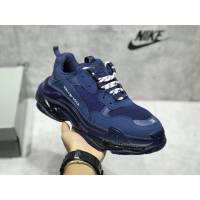 Balenciaga經典款男女鞋 巴黎世家頂級版本Triple S厚底氣墊大底LOGO老爹鞋 Balenciaga情侶款老爹鞋  hdbl1266