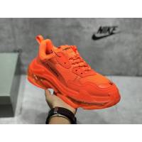 Balenciaga經典款男女鞋 巴黎世家頂級版本Triple S厚底氣墊大底LOGO老爹鞋 Balenciaga情侶款老爹鞋  hdbl1267