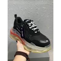 Balenciaga經典款男女鞋 巴黎世家頂級版本Triple S厚底氣墊大底LOGO老爹鞋 Balenciaga情侶款老爹鞋  hdbl1275