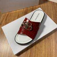 Balenciaga經典款男鞋 巴黎世家頂級版本男士夏季牛皮鞋面涼拖  hdbl1283