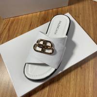 Balenciaga經典款男鞋 巴黎世家頂級版本男士夏季牛皮鞋面涼拖  hdbl1284