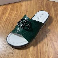 Balenciaga經典款男鞋 巴黎世家頂級版本男士夏季牛皮鞋面涼拖  hdbl1287
