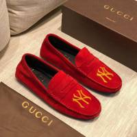 GUCCI男鞋 2019官網男士專櫃爆款便鞋系列 古馳專櫃款豆豆鞋 Gucci開車便鞋 古奇男休閒鞋  hdnx1299