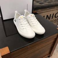 GUCCI男鞋 2019爆款 專櫃同步 古馳休閒男板鞋 Gucci牛皮休閒系帶男鞋  hdnx1337