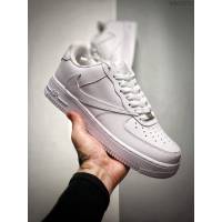 Nike男鞋 全白空軍倒鉤聯名 AQ3355 耐克休閒運動板鞋 男女同款  hdx13121