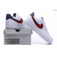 Nike男鞋 白黑紅 Nike Air Force 耐克休閒運動板鞋 男女同款  hdx13122