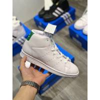 Adidas鞋 阿迪達斯新配色 德國進口納帕頭層皮 史密斯高邦白色鞋 男女同款  hdx13323