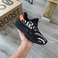 Adidas男女椰子鞋 阿迪達斯夜光椰子350 Adidas Yeezy Boost 350 v3水滴黑  xhn1523